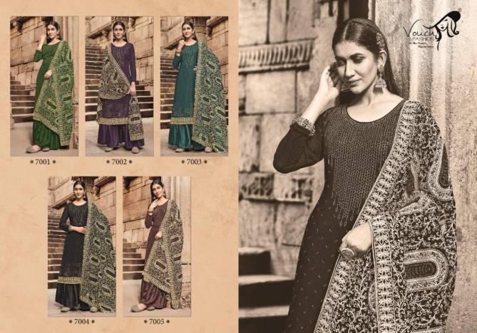 Vouch Naari Vol 7 Wholesale Georgette Salwar Suits Catalog